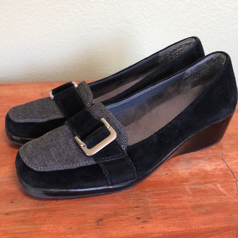 Aerosols black suede shoes